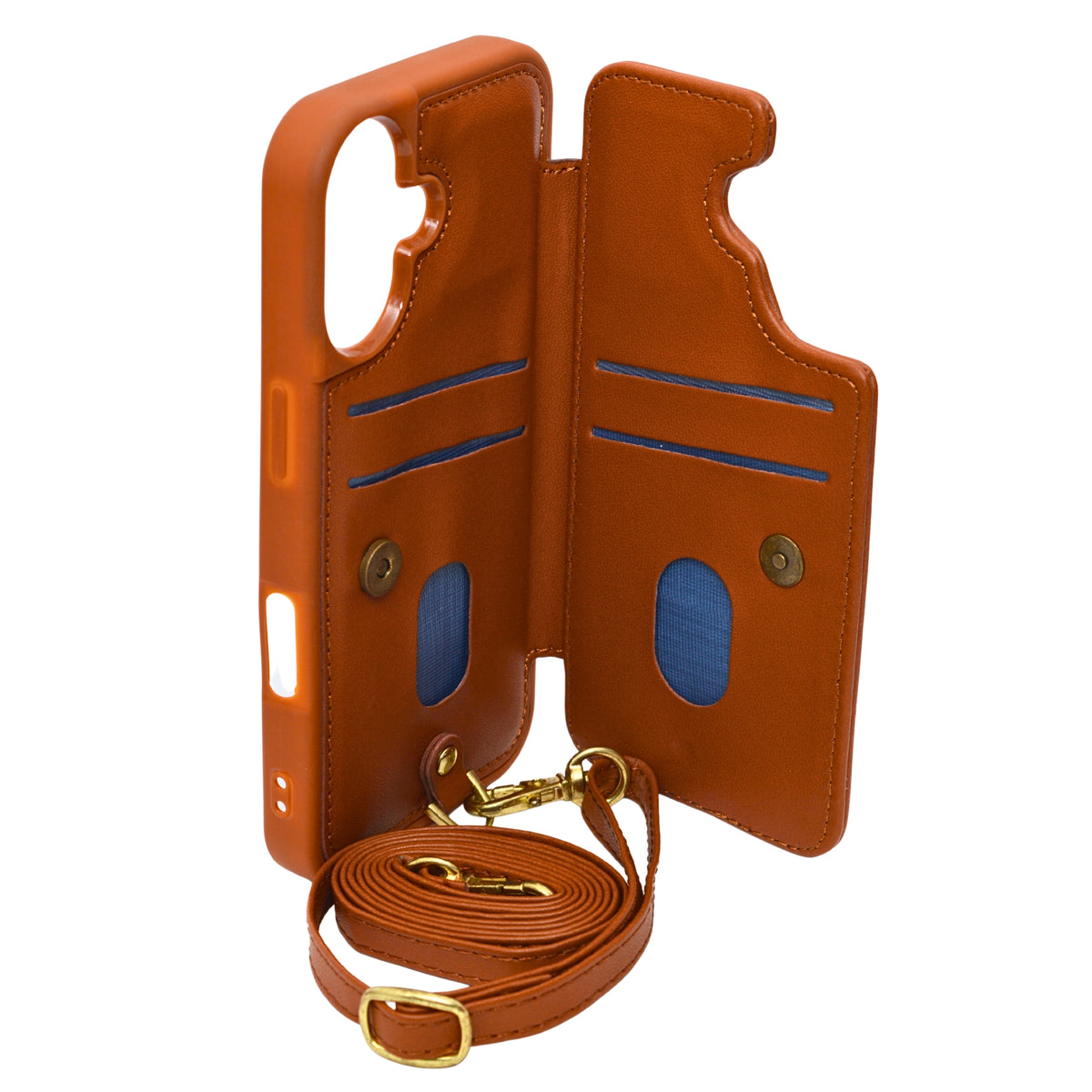 3D Flower Wallet Flip with Card Holder & Detachable Sling Phone Case for iPhone 16