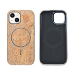 Cork Texture Printed MagSafe Compatible Phone Case for iPhone 13 / 14