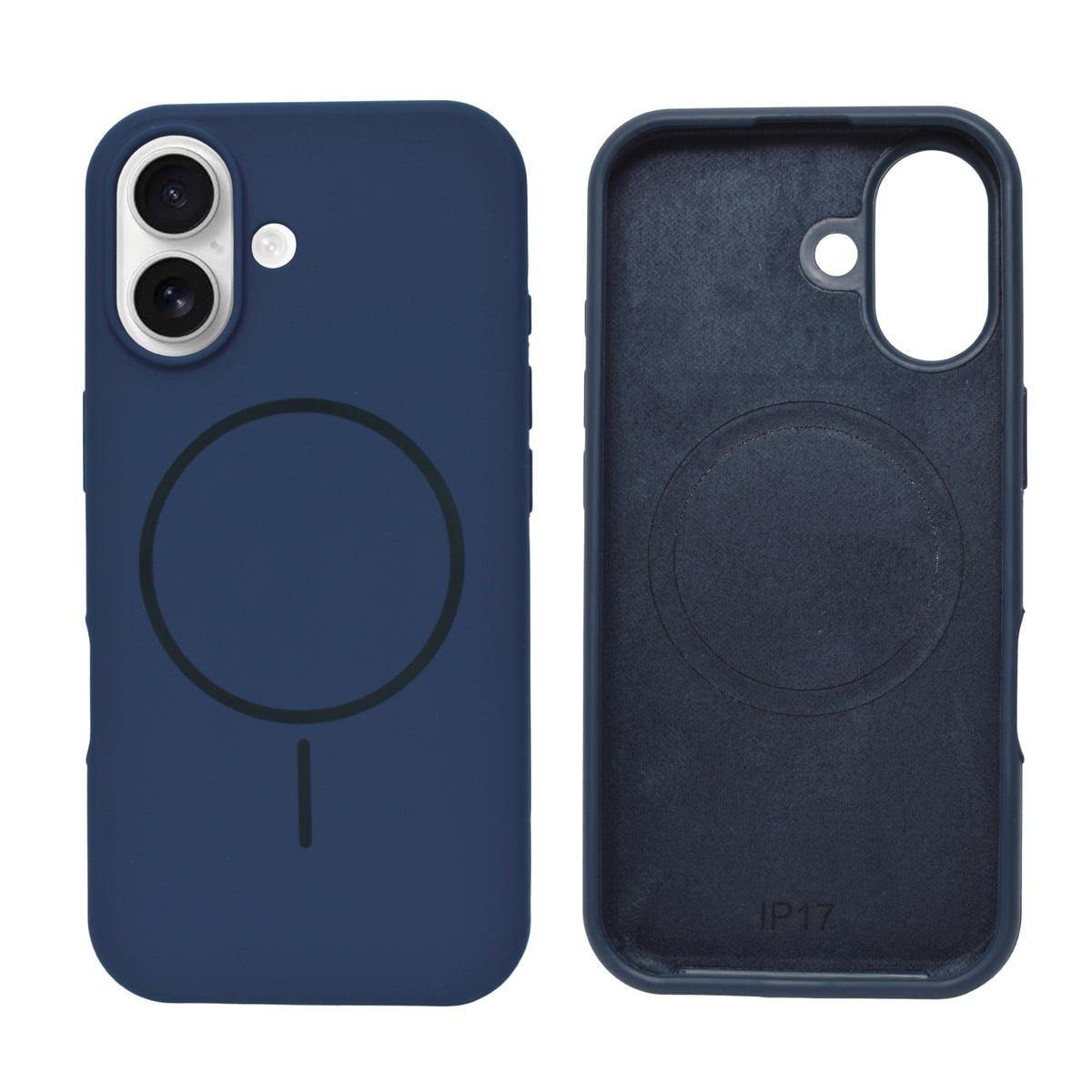 Soft Silicone with MagSafe Ring Phone Case for iPhone 17