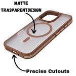 Matte Transparent Hard Shell Protective Phone Case for iPhone 16 Pro
