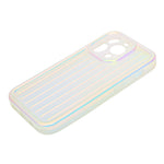Corrugated Lines Pattern Matte Plating Phone Case For iPhone 14 Pro