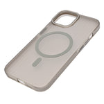 Matte Tinted Transparent Corrugated Texture MagSafe Compatible Phone Case for iPhone 15