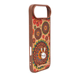 Bohemian Ethnic Print Cork Texture with Pearl Detail Phone Case for iPhone 17 Air