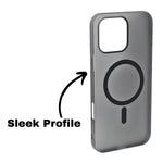 Hard Matte Transparent MagSafe Compatible Phone Case for iPhone 16 Pro Max