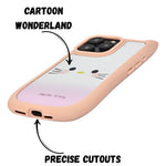 Cute Cartoon Phone Case with Cat Ears For iPhone 15 Pro