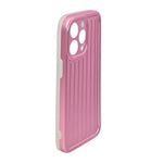 Corrugated Lines Pattern Matte Plating Cover For iPhone 14 Pro Max