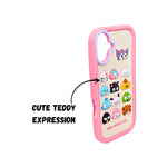 3D Cartoon Hello Steamed Bun Character Design Phone Case For iPhone 16 Plus