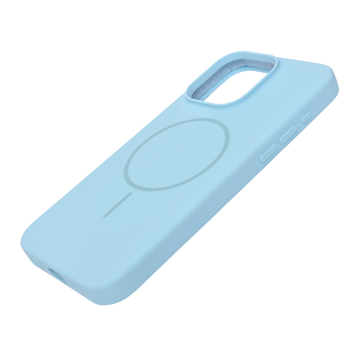 Soft Silicone with MagSafe Ring Phone Case for iPhone 15 Pro