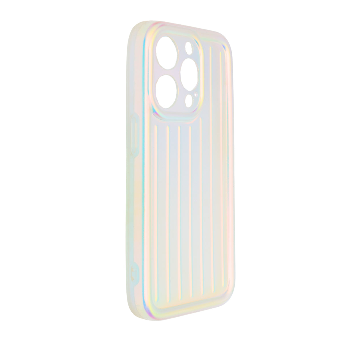 Corrugated Lines Pattern Matte Plating Phone Case For iPhone 14 Pro