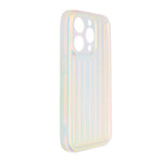 Corrugated Lines Pattern Matte Plating Phone Case For iPhone 14 Pro