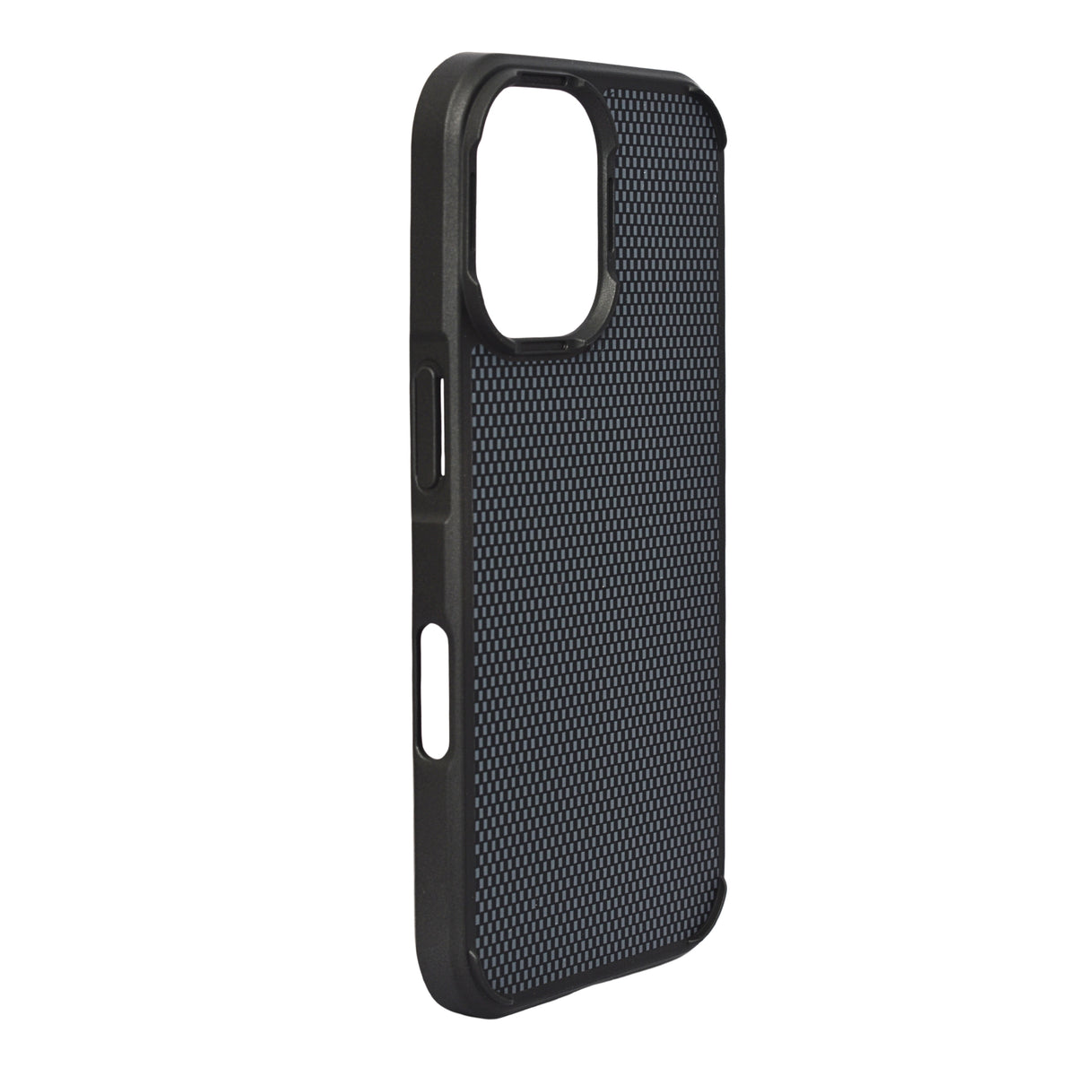 Geometric Carbon Fiber Texture Phone Case for iPhone 16