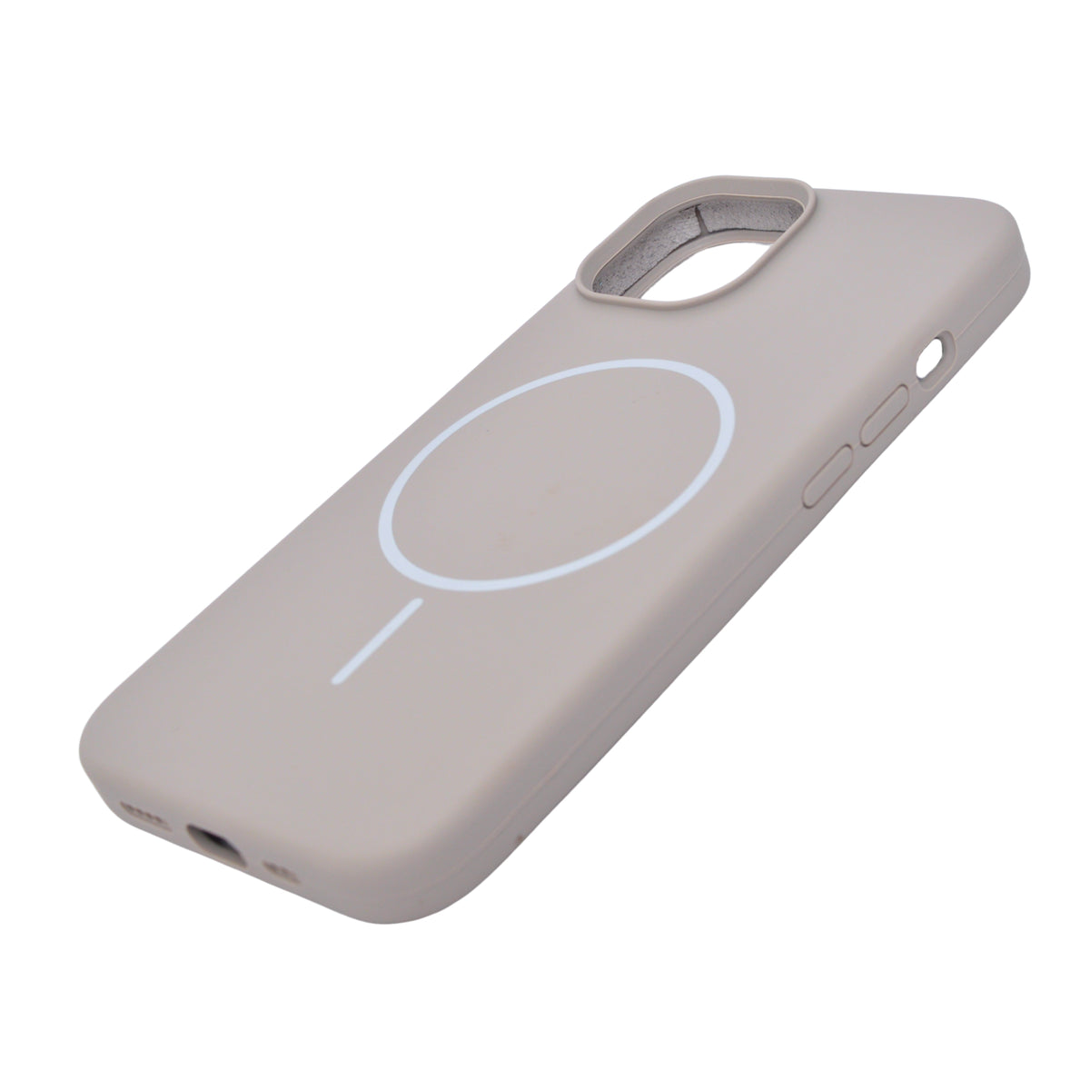 Soft Silicone with MagSafe Ring Phone Case for iPhone 14 Plus / 15 Plus