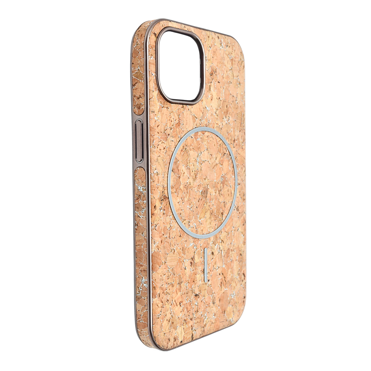 Cork Texture Printed MagSafe Compatible Phone Case for iPhone 13 / 14