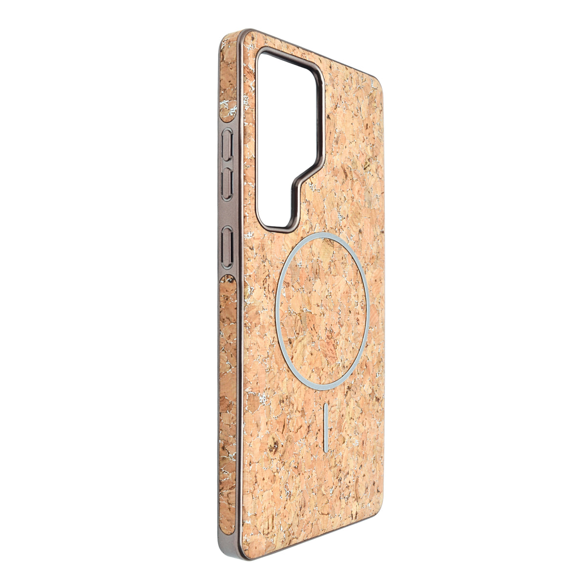 Cork Texture Printed MagSafe Compatible Phone Case for Samsung Galaxy S25 Ultra