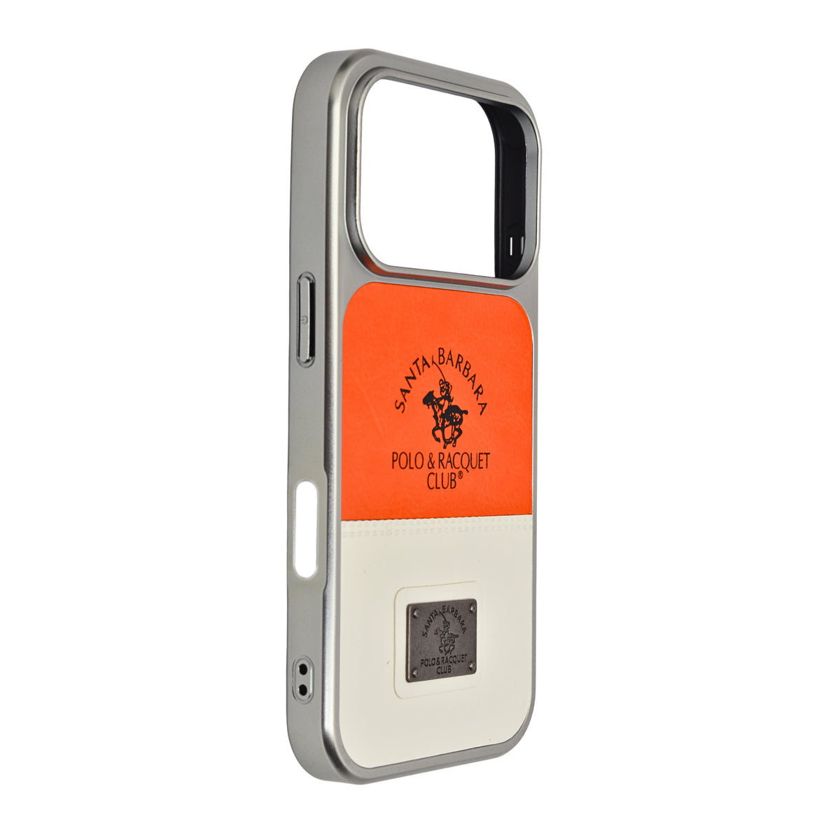 Santa Barbara Polo Club Dual Tone Leather Finish Phone Case for iPhone 17 Pro