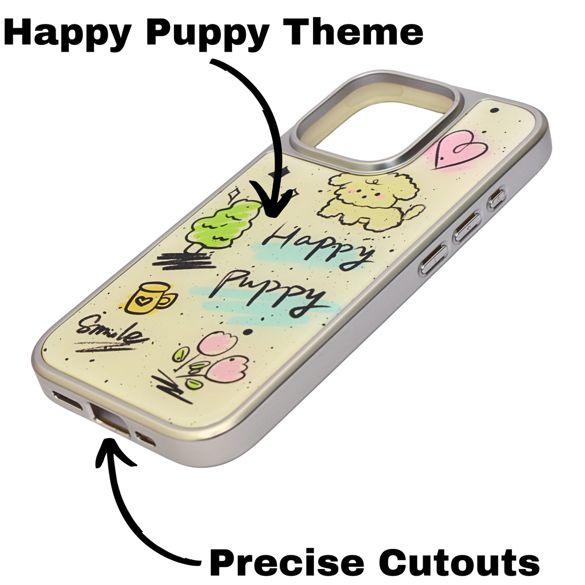 Trendy Printed Designer Protective Phone Case for iPhone 16 Pro