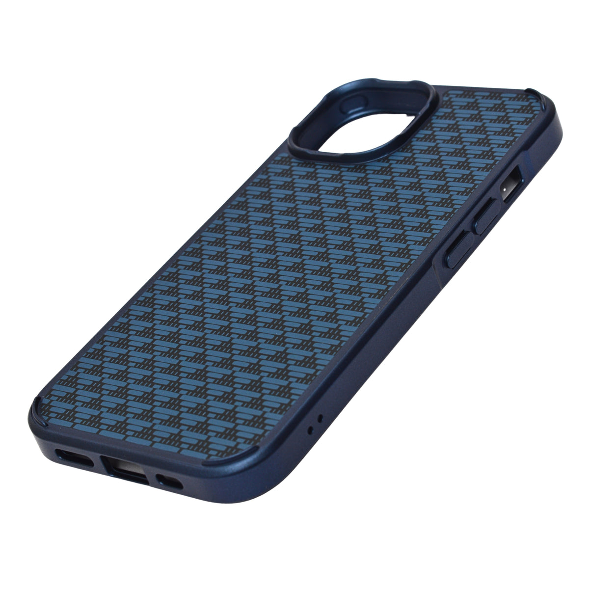 Geometric Carbon Fiber Texture Phone Case for iPhone 13 /14
