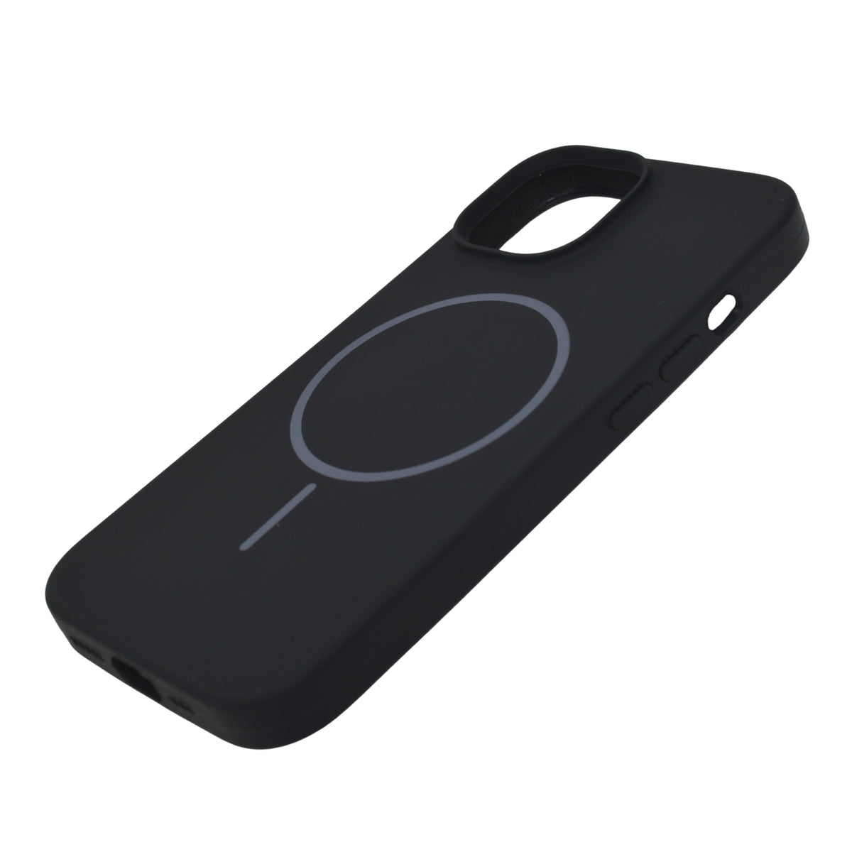 Soft Silicone with MagSafe Ring Phone Case for iPhone 15