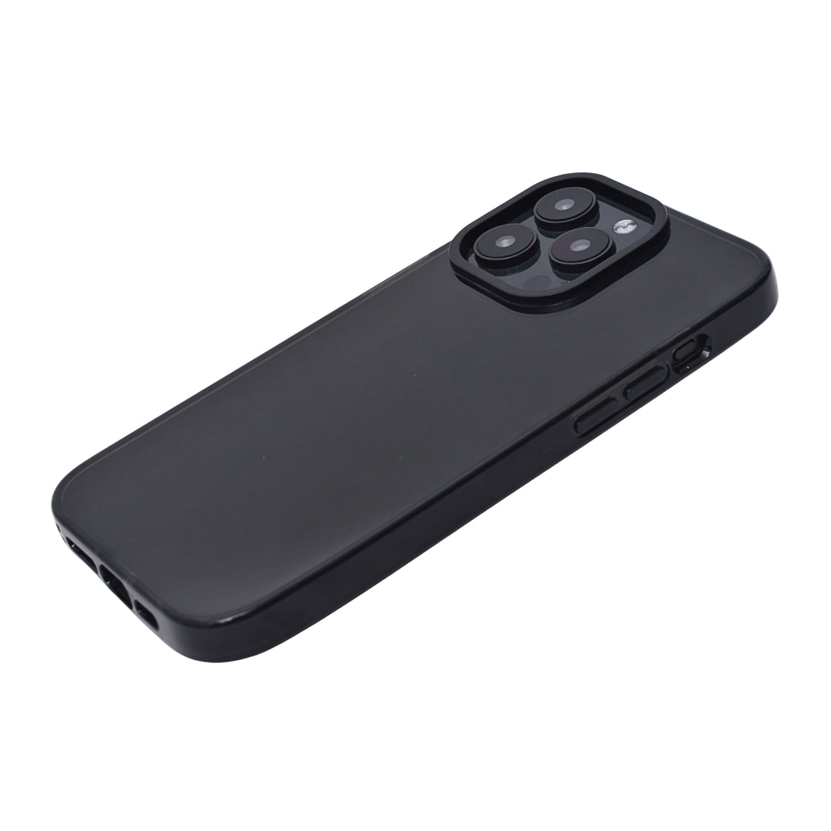 Black Transparent Shockproof Bumper Phone Case for iPhone 15 Pro Max