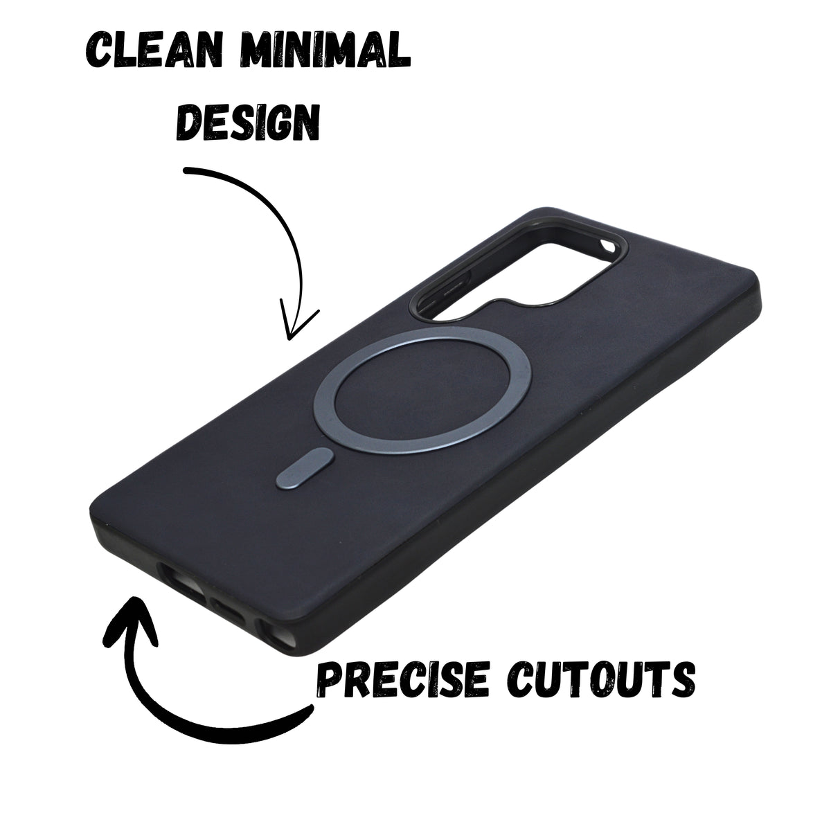 Premium Leather Magsafe Compatible Phone Case for Samsung S25 Ultra