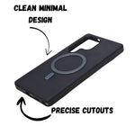 Premium Leather Magsafe Compatible Phone Case for Samsung S25 Ultra