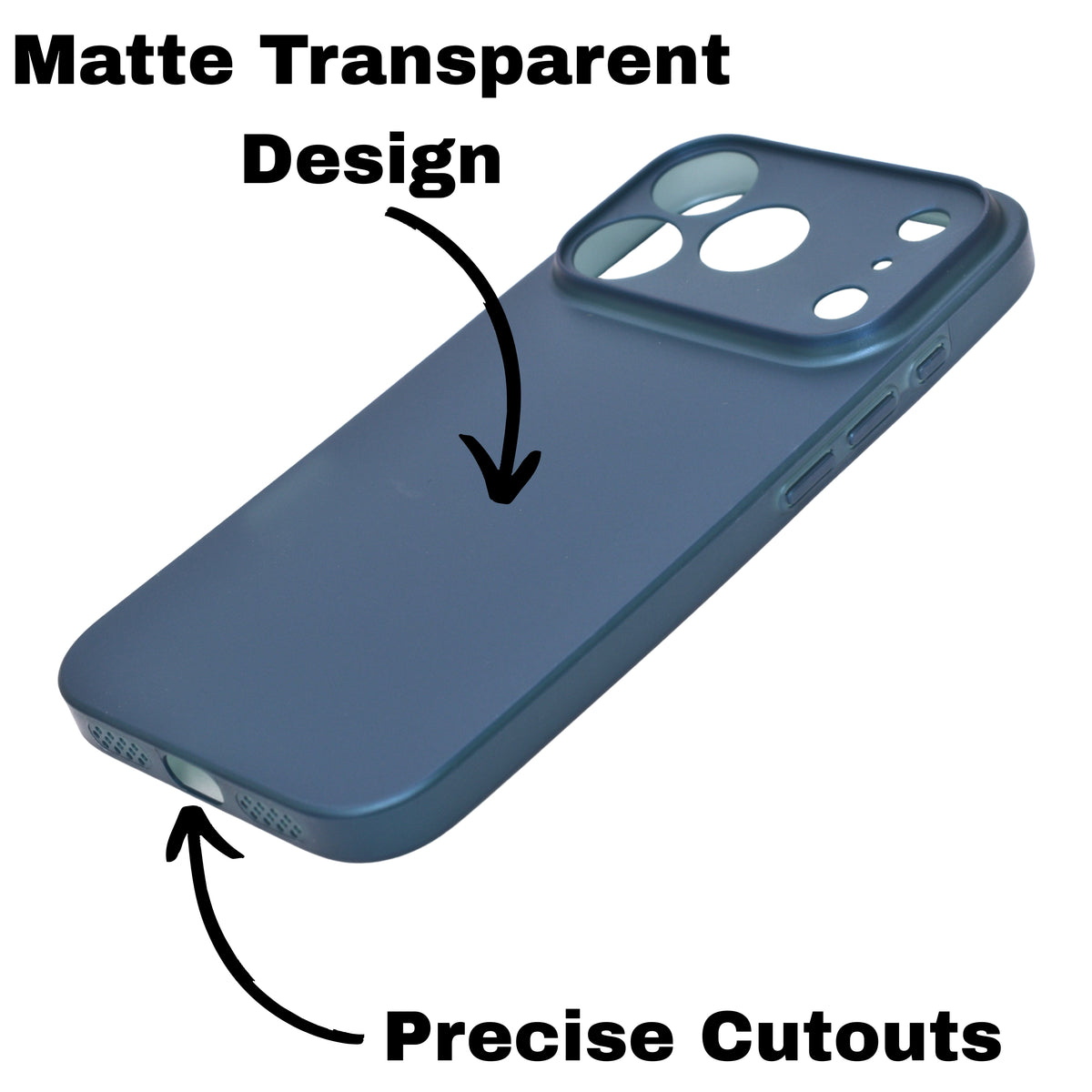 Frosted Matte Finish Slim Translucent Phone Case for iPhone 17 Pro Max