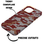 Camouflage Pixel Pattern Phone Case for iPhone 16 Pro