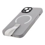 Frosty Matte with Silicone Finger Loop Phone Case for iPhone 14 Plus / 15 Plus