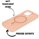 Hard Frosted MagSafe Compatible Phone Case for iPhone 16 Pro