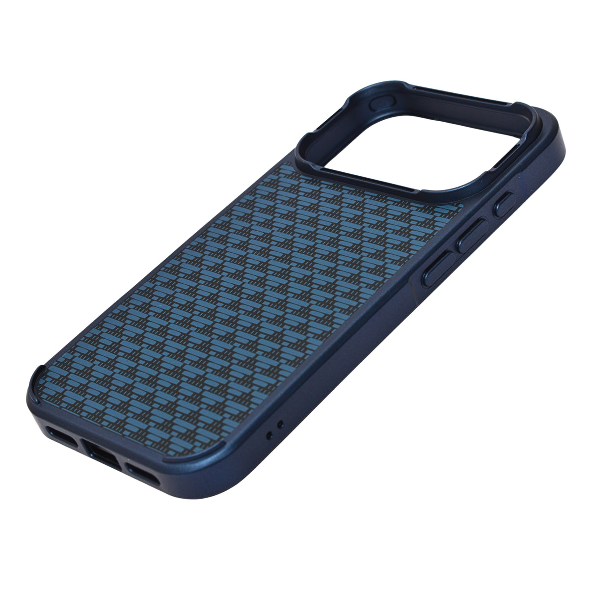 Geometric Carbon Fiber Texture Phone Case for iPhone 17 Pro