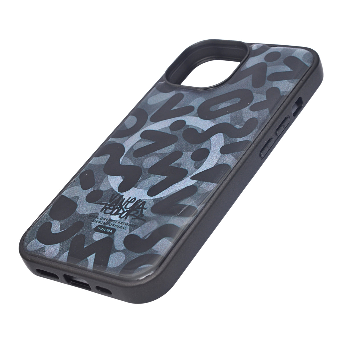 Abstract Graffiti Art Transparent Phone Case for iPhone 15