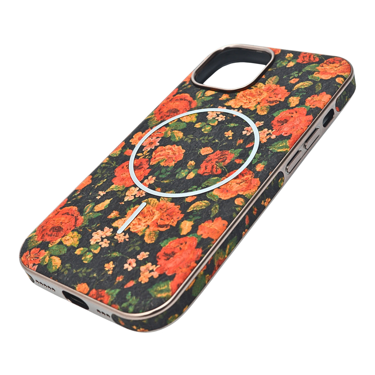 Cork Texture Printed MagSafe Compatible Phone Case for iPhone 13 / 14