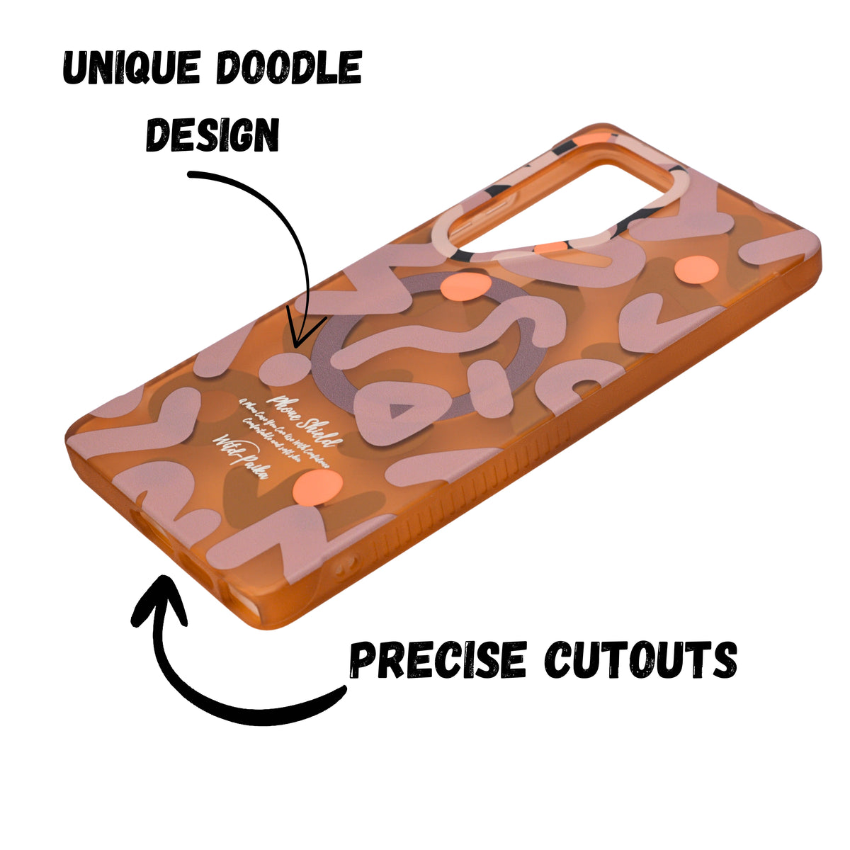 Abstract Pattern MagSafe Compatible Shockproof Phone Case for Samsung S25 Ultra