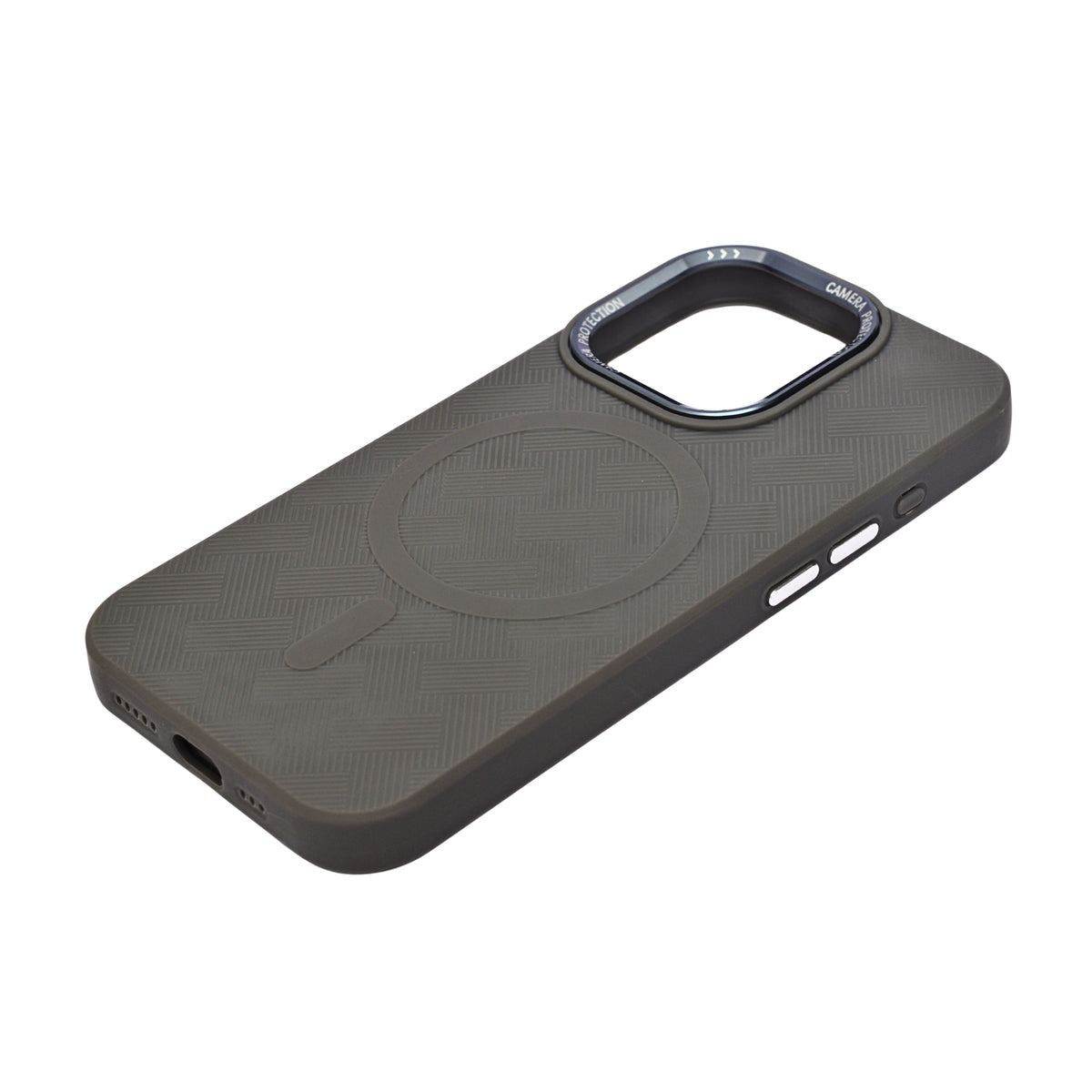 Textured Anti-Slip Silicone MagSafe Compatible Phone Case for iPhone 15 Pro