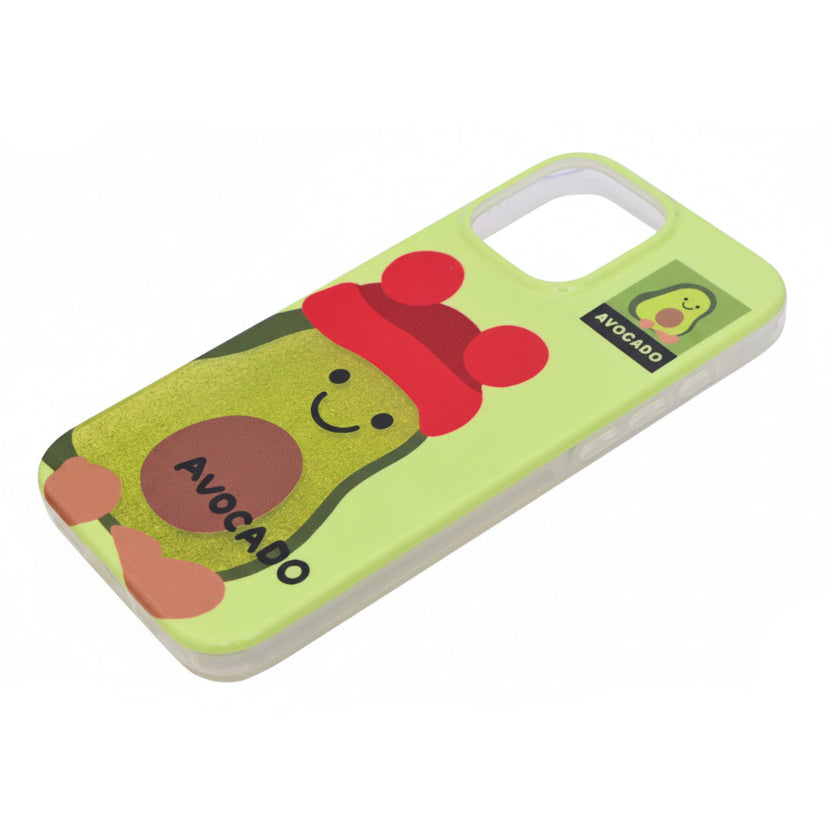 Cute Cartoon Avocado Design Soft Phone Case for iPhone 16 Pro