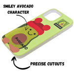 Cute Cartoon Avocado Design Soft Phone Case for iPhone 16 Pro