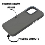 Textured Anti-Slip Silicone MagSafe Compatible Phone Case for iPhone 16 Pro Max