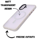 Ultimate Protection MagSafe Matt Transparent Case for iPhone 16 Plus