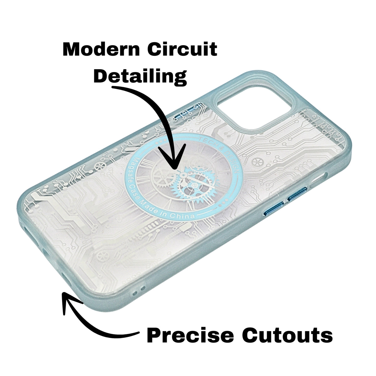 Tech Steampunk Gear Clock Design MagSafe Phone Case For iPhone 11