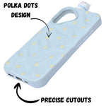 3D Cartoon Character with Polka Dots Soft Phone Case for iPhone 16 Plus