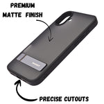 Frosted Matte Translucent with Kickstand Phone Case for iPhone 16 Plus