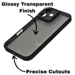 Smoke Transparent MagSafe Compatible Phone Case for iPhone 16