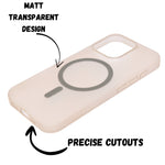 Hard Matte Transparent MagSafe Compatible Phone Case for iPhone 16 Pro