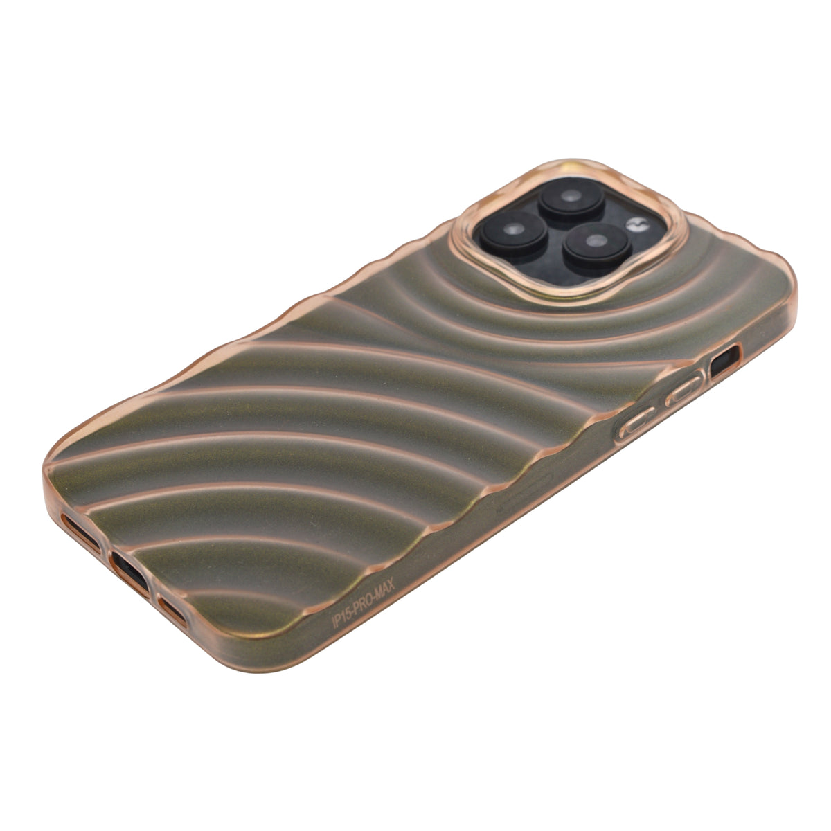 Transparent Water Ripples Phone Case for iPhone 15 Pro Max