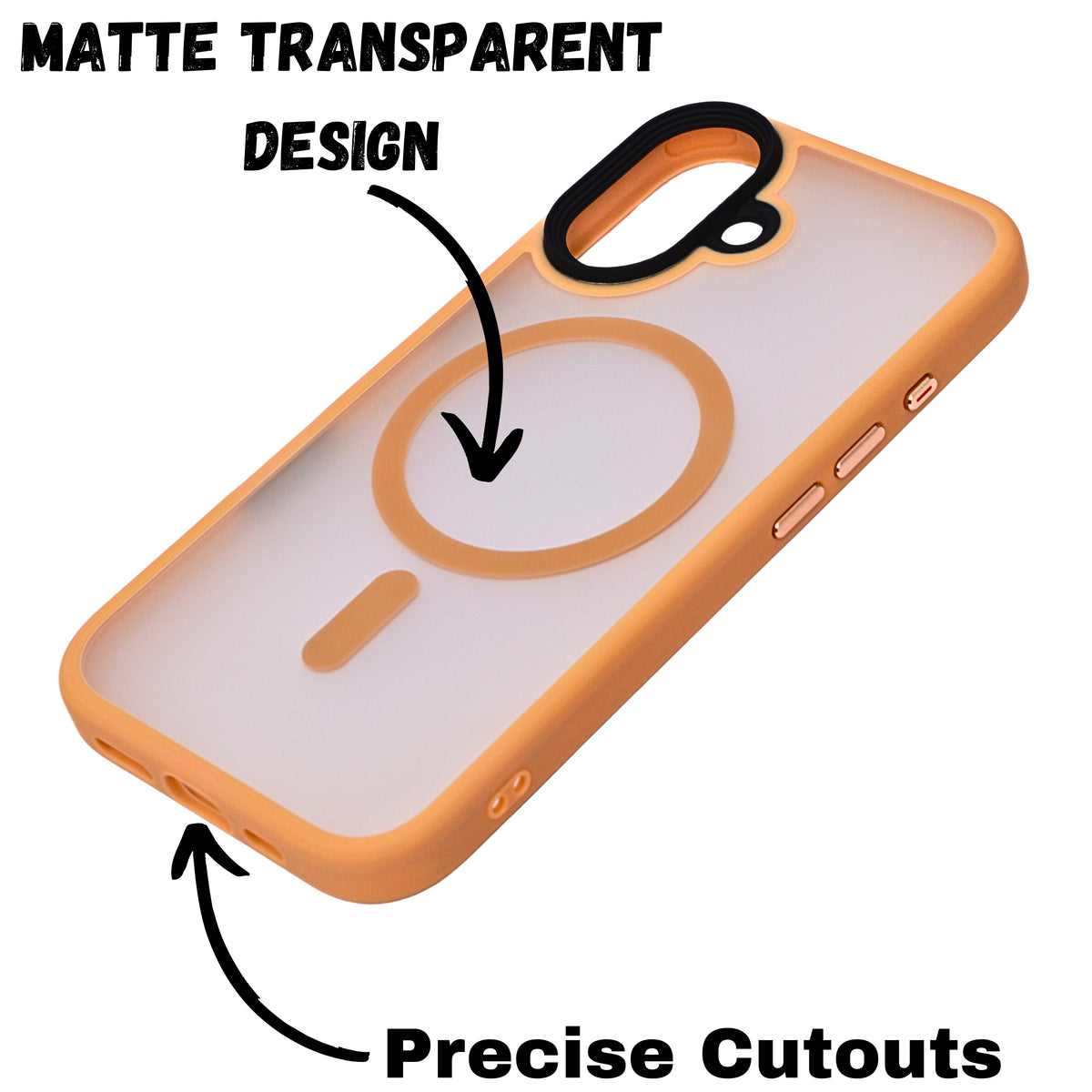 Ultimate Protection MagSafe Matt Transparent Case for iPhone 16