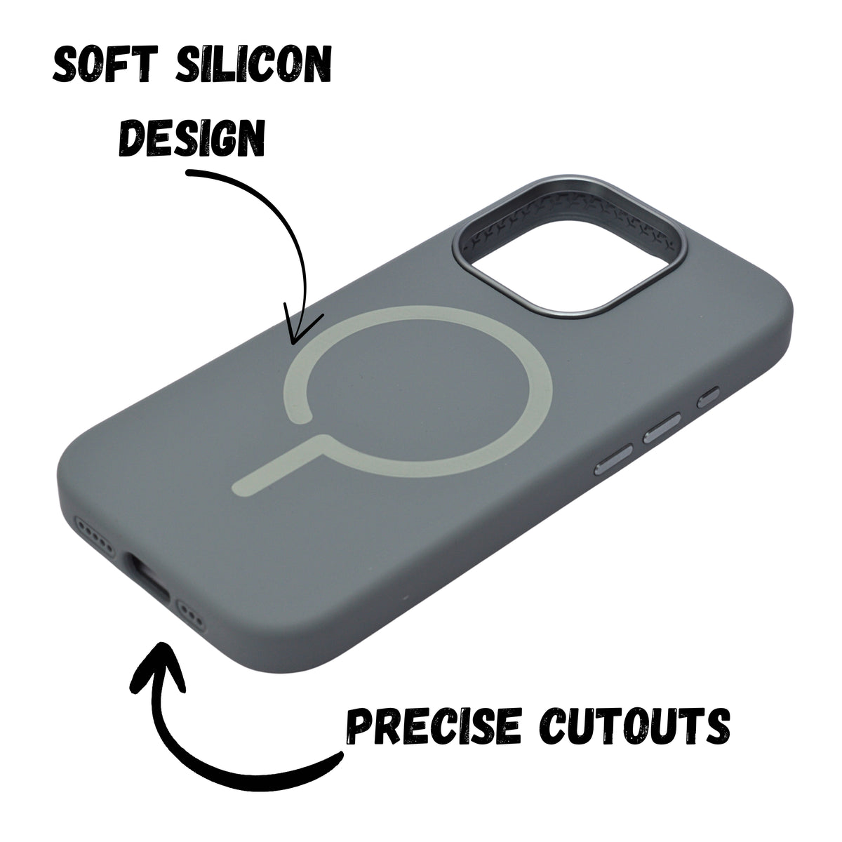 Premium Matte Silicone MagSafe Compatible Phone Case for iPhone 16 Pro Max