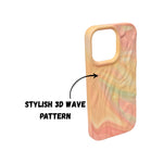 Abstract Pastel Marble Print Soft Silicone Phone Case For iPhone 14 Pro Max