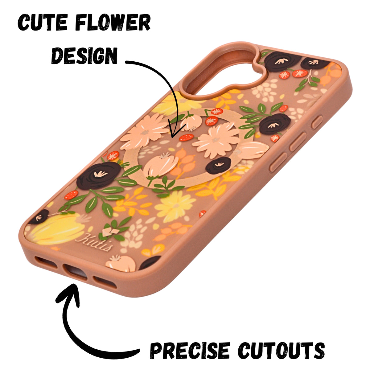 Spring Flower Printed Blossom Design Phone Case for iPhone 16