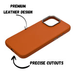 Classic Leather Texture Protective Phone Case For iPhone 16 Pro Max