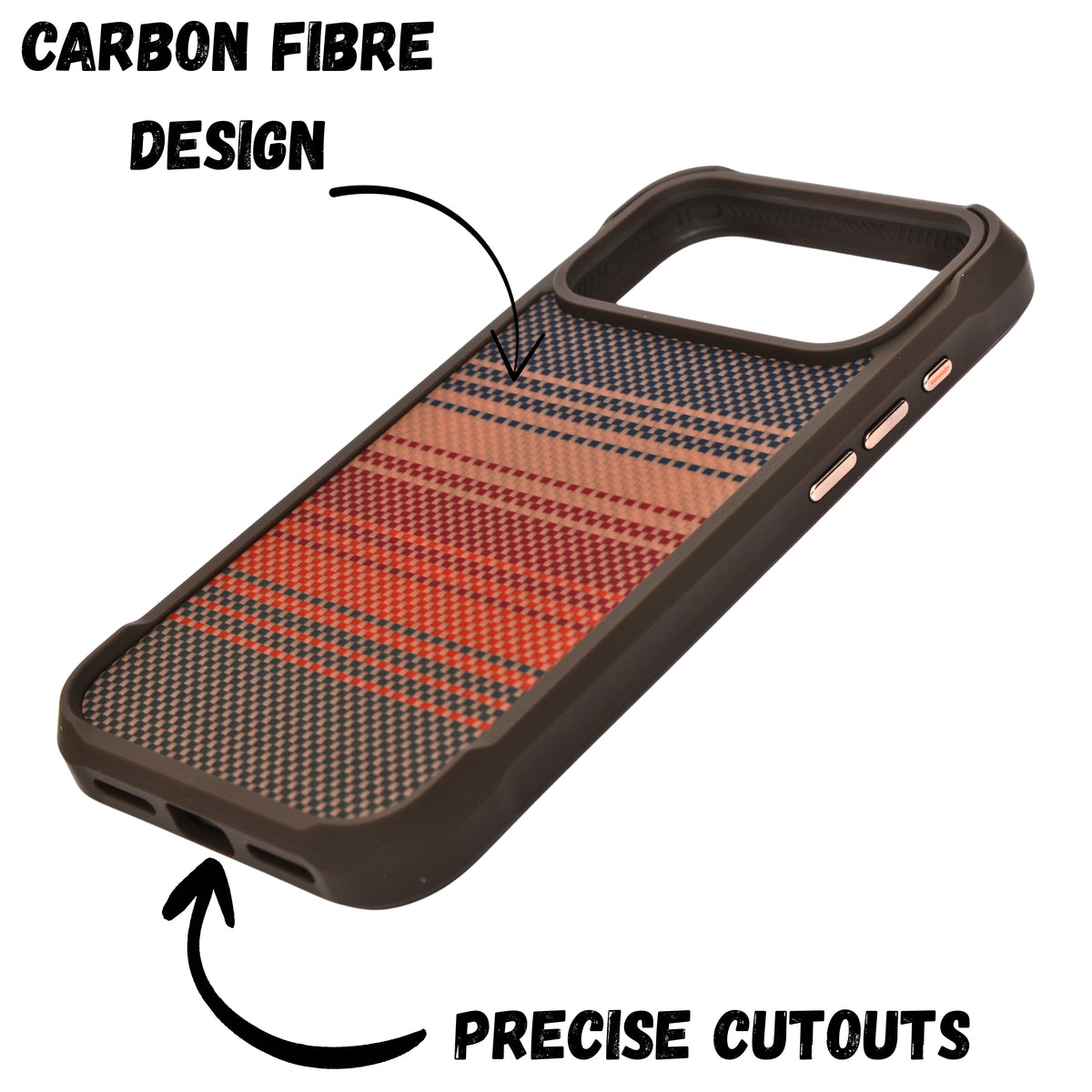 Premium Woven & Carbon Fiber Shockproof Case For iPhone 17 Pro Max